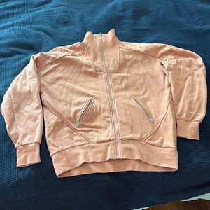 rag & bone peach sweatshirt jacket